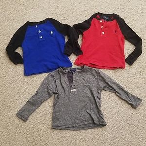 Polo Ralph Lauren Boys 3T long sleeve Bundle
